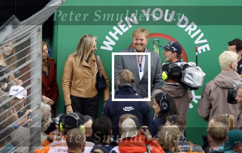 Zandvoort 27 augustus 2023
Grandprix F1 van Zandvoort gewonnen door Max Verstappen.
Koning Willem Alexander Koningin Maxima met Max Verstappen bij F1