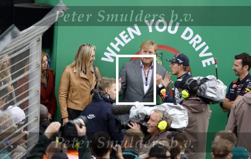 Zandvoort 27 augustus 2023
Grandprix F1 van Zandvoort gewonnen door Max Verstappen.
Koning Willem Alexander Koningin Maxima met Max Verstappen bij F1