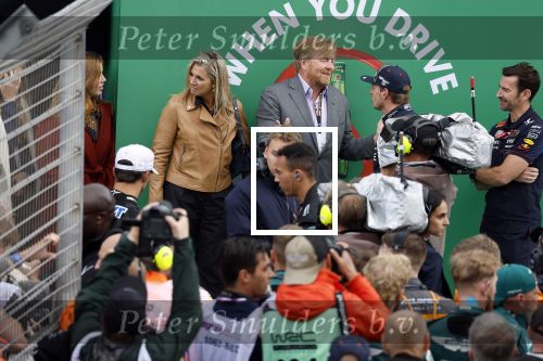 Zandvoort 27 augustus 2023
Grandprix F1 van Zandvoort gewonnen door Max Verstappen.
Koning Willem Alexander Koningin Maxima met Max Verstappen bij F1