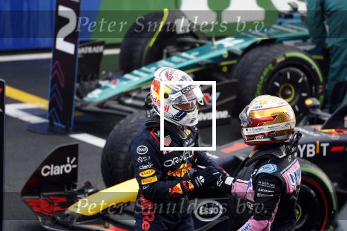 Zandvoort 27 augustus 2023
Grandprix F1 van Zandvoort gewonnen door Max Verstappen.
Max Verstappen met Pierre Gasly bij F1 Zandvoort