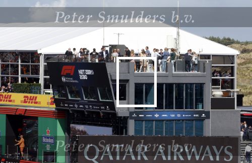 Zandvoort 26 augustus 2023
Koning Willem Alexander en prinses Amalia bij de training van de GP F1 op Zandvoort.