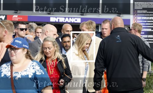Zandvoort 26 augustus 2023
Koning Willem Alexander en prinses Amalia bij de training van de GP F1 op Zandvoort.