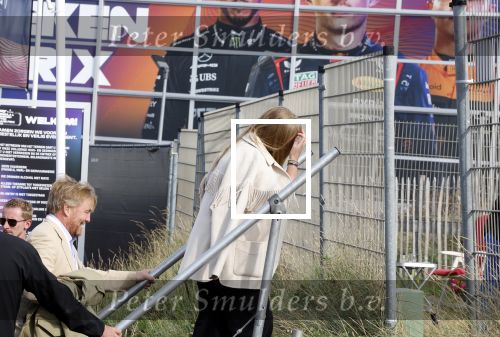 Zandvoort 26 augustus 2023
Koning Willem Alexander en prinses Amalia bij de training van de GP F1 op Zandvoort.