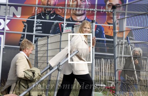 Zandvoort 26 augustus 2023
Koning Willem Alexander en prinses Amalia bij de training van de GP F1 op Zandvoort.