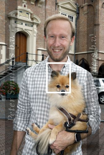 Haarlem 3 augustus 2023
Raymond Mens met zijn hond in het centrum van Haarlem .