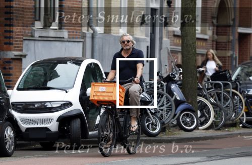 Amsterdam 24 juli 2023
Victor Reinier op zijn fiets in Amsterdam zuid.