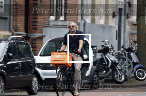 Amsterdam 24 juli 2023
Victor Reinier op zijn fiets in Amsterdam zuid.