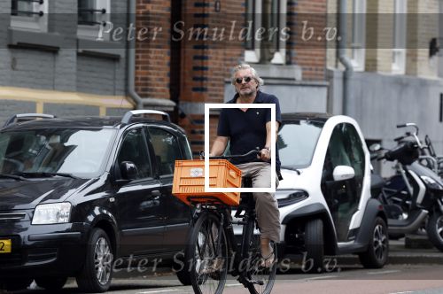 Amsterdam 24 juli 2023
Victor Reinier op zijn fiets in Amsterdam zuid.
