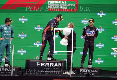 Zandvoort 27 augustus 2023
Grandprix F1 van Zandvoort gewonnen door Max Verstappen 2 Fernando Alonso en 3 Pierre Gasly met Prins Bernhard Jr.