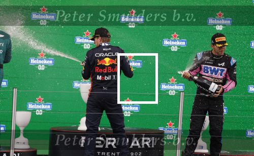 Winnaar Max Verstappen 2 Fernando Alonso en 3 Pierre Gasly Prins Bernhard Jr.