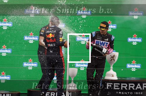 Winnaar Max Verstappen 2 Fernando Alonso en 3 Pierre Gasly Prins Bernhard Jr.