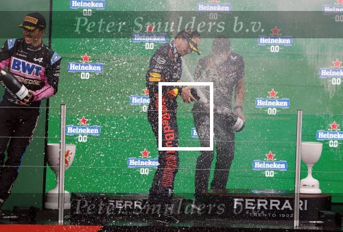 Winnaar Max Verstappen 2 Fernando Alonso en 3 Pierre Gasly Prins Bernhard Jr.