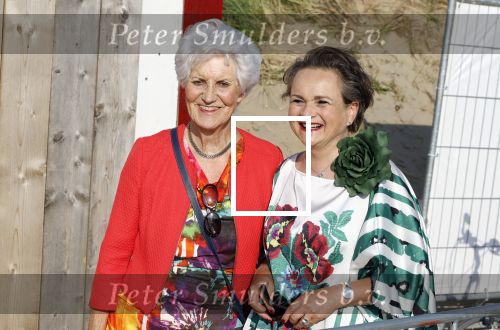 Scheveningen 27 augustus 2024
Afscheids feestje van Mark Rutte bij strandtent Culpepper. 
Alexandra Carla v Huffelen  en Karla Peijs