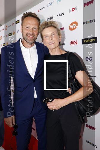 Hilversum 27 augustus 2024
Winter presentatie NPO in studio 21 op het mediapark. Anita Witzier kwam met haar man