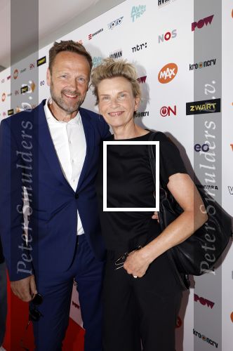 Hilversum 27 augustus 2024
Winter presentatie NPO in studio 21 op het mediapark. Anita Witzier kwam met haar man