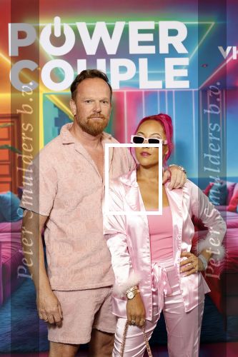 Amsterdam 21 augustus 2024
Presentatie Power Couple . De bekende koppels die mee doen aan het programma zijn: Djamila & Johannes, Eva & Sebastiaan, Laura & Ryan, Naomi & Quentin, Annebel & Rene, Michelle & Roy en Vonneke & Davinio. Monica Geuze en Valerio Zeno.  djamila Celina met partner