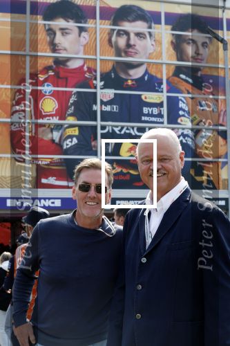 Zandvoort 25 augustus 2024
F1 Grand Prix op circuit Zandvoort met veel Bn ers en Royals. Eric Berkhof met een kennis