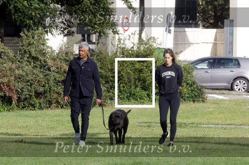 Amsterdam 23 augustus 2024
Frank Rijkaard en zijn vrouw Stephanie laten hun hond uit