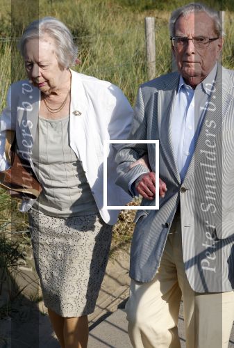Scheveningen 27 augustus 2024
Afscheids feestje van Mark Rutte bij strandtent Culpepper. Frits Korthals Altes met zijn vrouw