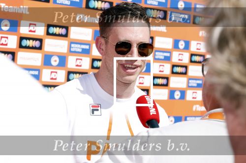 Scheveningen 12 augustus 2024
Aankomst olympische sporters in scheveningen . Humberto Tan presenteert het programma..
Harrie Lavreysen