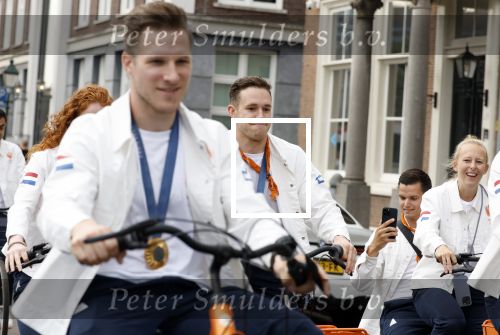 Den Haag 13 augustus 2024
De Olympische sporters die een medaille gehaald hebben worden ontvangen door premier Dick Schoof . Harrie Lavreysen
