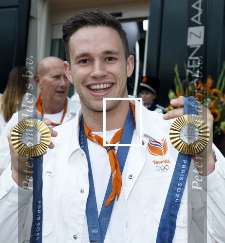 Den Haag 13 augustus 2024
De Olympische sporters die een medaille gehaald hebben worden ontvangen door premier Dick Schoof . Harrie Lavreysen