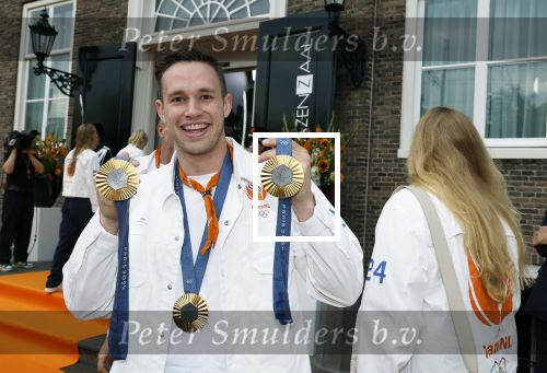 Den Haag 13 augustus 2024
De Olympische sporters die een medaille gehaald hebben worden ontvangen door premier Dick Schoof . Harrie Lavreysen