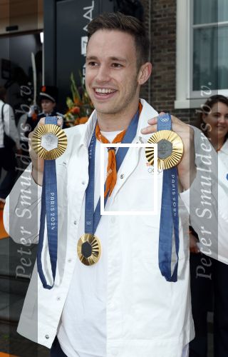 Den Haag 13 augustus 2024
De Olympische sporters die een medaille gehaald hebben worden ontvangen door premier Dick Schoof . Harrie Lavreysen