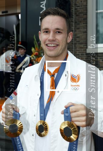 Den Haag 13 augustus 2024
De Olympische sporters die een medaille gehaald hebben worden ontvangen door premier Dick Schoof . Harrie Lavreysen