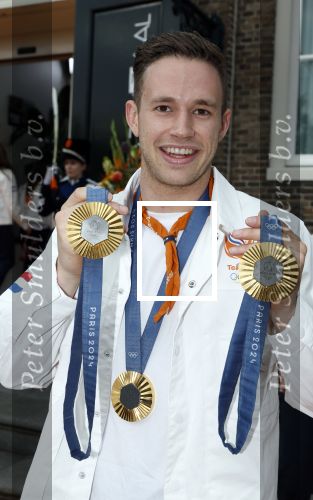 Den Haag 13 augustus 2024
De Olympische sporters die een medaille gehaald hebben worden ontvangen door premier Dick Schoof . Harrie Lavreysen