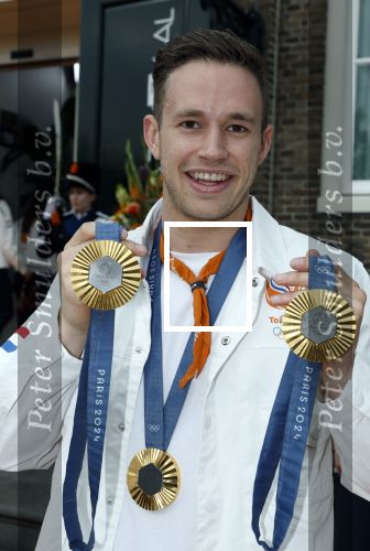 Den Haag 13 augustus 2024
De Olympische sporters die een medaille gehaald hebben worden ontvangen door premier Dick Schoof . Harrie Lavreysen