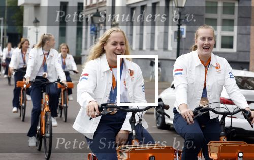 Den Haag 13 augustus 2024
De Olympische sporters die een medaille gehaald hebben worden ontvangen door premier Dick Schoof .