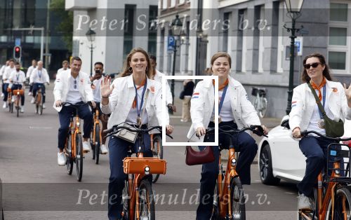 Den Haag 13 augustus 2024
De Olympische sporters die een medaille gehaald hebben worden ontvangen door premier Dick Schoof .