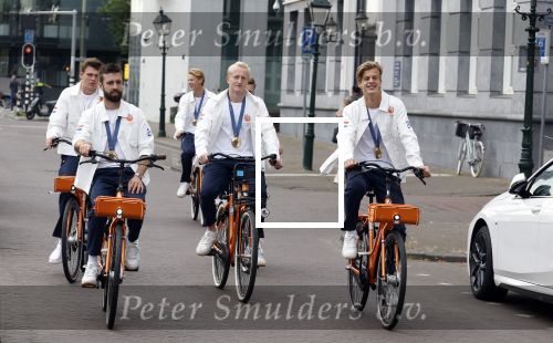 Den Haag 13 augustus 2024
De Olympische sporters die een medaille gehaald hebben worden ontvangen door premier Dick Schoof .