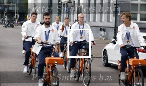 Den Haag 13 augustus 2024
De Olympische sporters die een medaille gehaald hebben worden ontvangen door premier Dick Schoof .