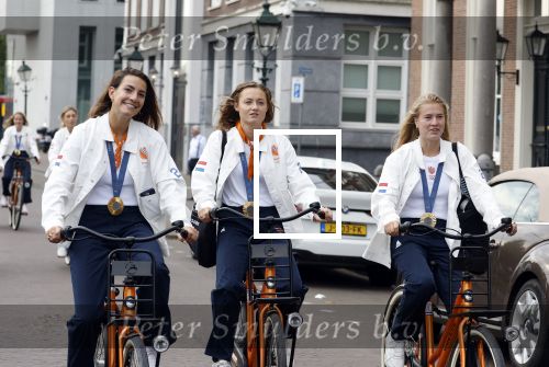 Den Haag 13 augustus 2024
De Olympische sporters die een medaille gehaald hebben worden ontvangen door premier Dick Schoof .