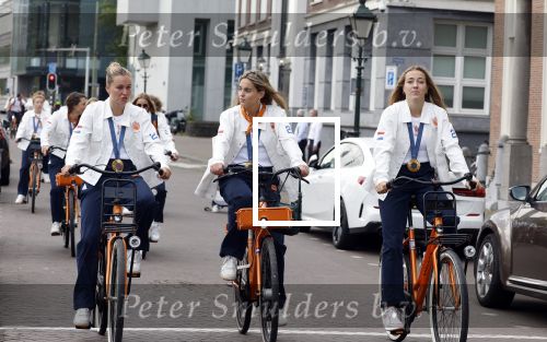 Den Haag 13 augustus 2024
De Olympische sporters die een medaille gehaald hebben worden ontvangen door premier Dick Schoof .
