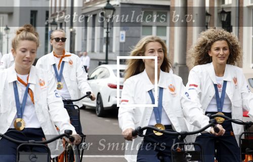 Den Haag 13 augustus 2024
De Olympische sporters die een medaille gehaald hebben worden ontvangen door premier Dick Schoof .