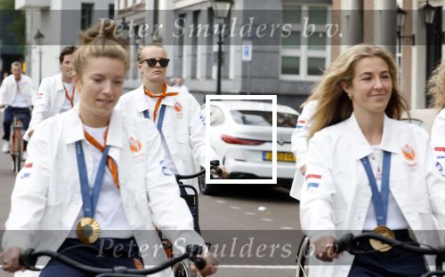 Den Haag 13 augustus 2024
De Olympische sporters die een medaille gehaald hebben worden ontvangen door premier Dick Schoof .