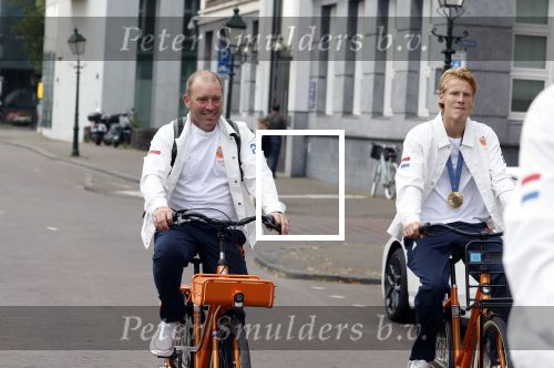 Den Haag 13 augustus 2024
De Olympische sporters die een medaille gehaald hebben worden ontvangen door premier Dick Schoof . Jeroen Delmee