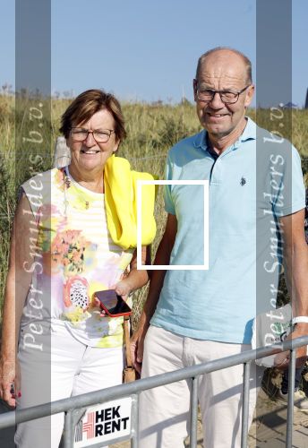 Scheveningen 27 augustus 2024
Afscheids feestje van Mark Rutte bij strandtent Culpepper. Joop Atsma met vrouw