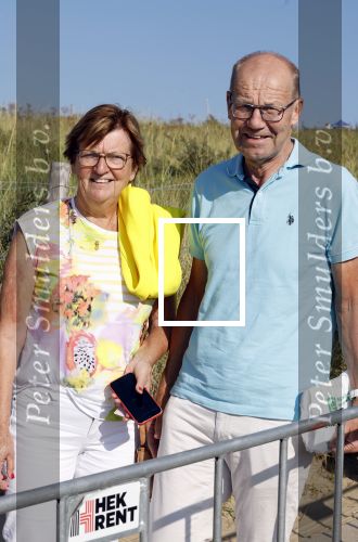 Scheveningen 27 augustus 2024
Afscheids feestje van Mark Rutte bij strandtent Culpepper. Joop Atsma met vrouw