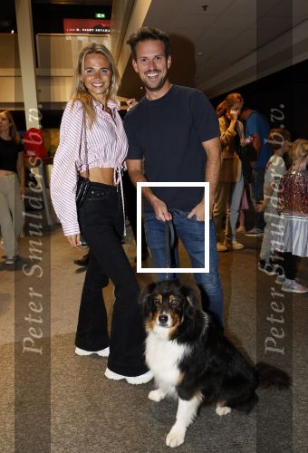 Amsterdam 21 augustus 2024
Premiere Samson en Margot in Pathe de munt. Levi v Kempen kwam met zijn vriendin en hond