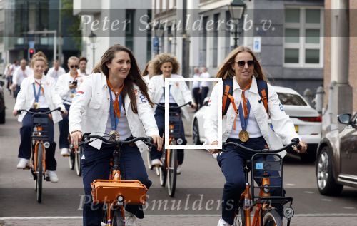Den Haag 13 augustus 2024
De Olympische sporters die een medaille gehaald hebben worden ontvangen door premier Dick Schoof . Marit Bouwmeester