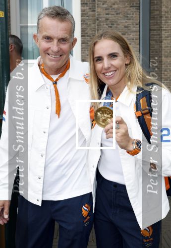 Den Haag 13 augustus 2024
De Olympische sporters die een medaille gehaald hebben worden ontvangen door premier Dick Schoof . Marit Bouwmeester