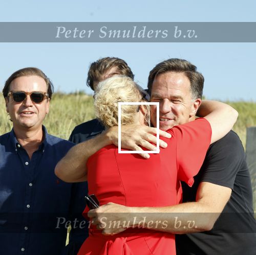 Scheveningen 27 augustus 2024
Afscheids feestje van Mark Rutte bij strandtent Culpepper. Mark Rutte en Attje Kuiken