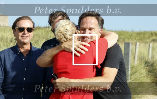 Scheveningen 27 augustus 2024
Afscheids feestje van Mark Rutte bij strandtent Culpepper. Mark Rutte en Attje Kuiken