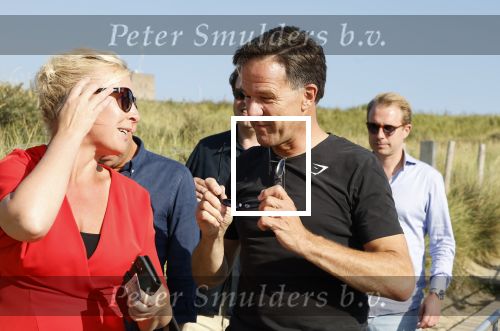 Scheveningen 27 augustus 2024
Afscheids feestje van Mark Rutte bij strandtent Culpepper. Mark Rutte en Attje Kuiken