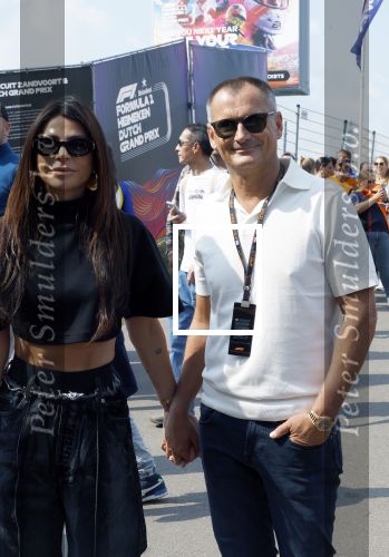 Zandvoort 25 augustus 2024
Olcay Gulsen en Eelko v Kooten bij de Formule 1 op circuit Zandvoort.