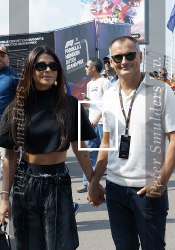 Zandvoort 25 augustus 2024
Olcay Gulsen en Eelko v Kooten bij de Formule 1 op circuit Zandvoort.